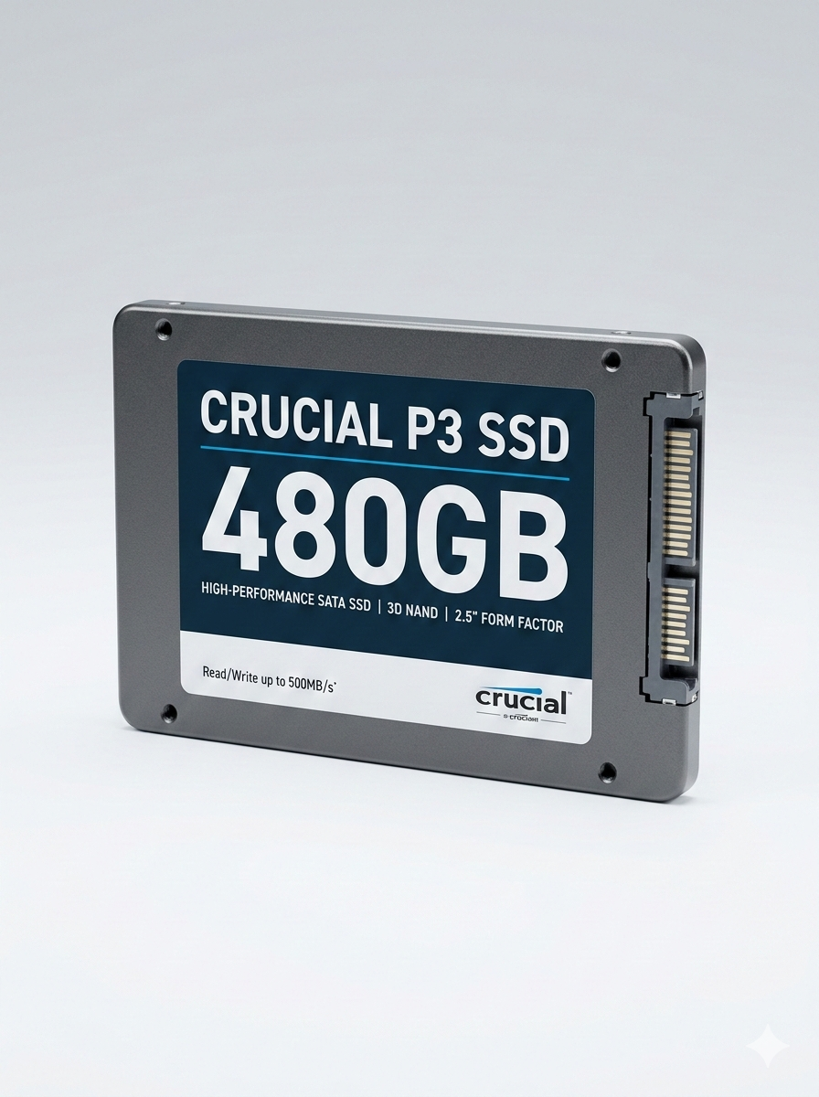 SSD Crucial P3 480GB – upgrade para PC antigo